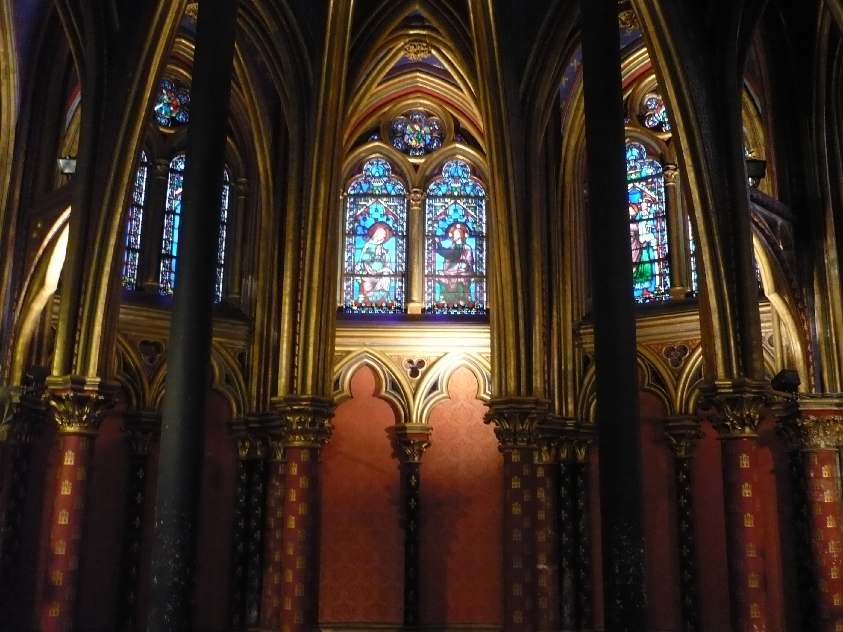 Sainte Chapelle Lower Chapel, Paris.
