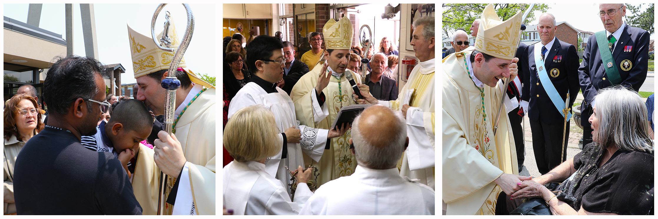 Archbishop Leo visits Our Lady of the Airways