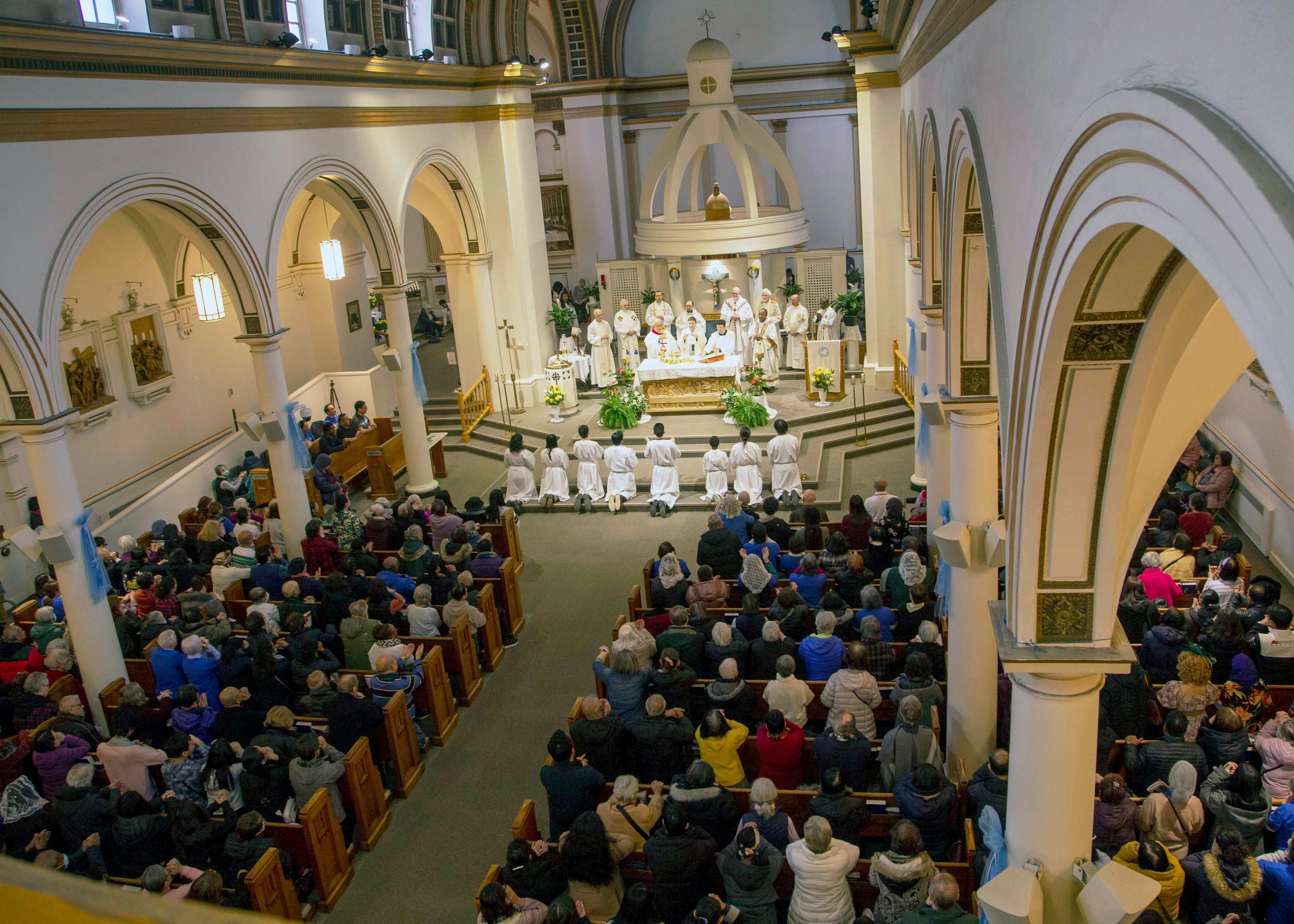 Archbishop Leo Visits Our Lady of Lourdes Parish