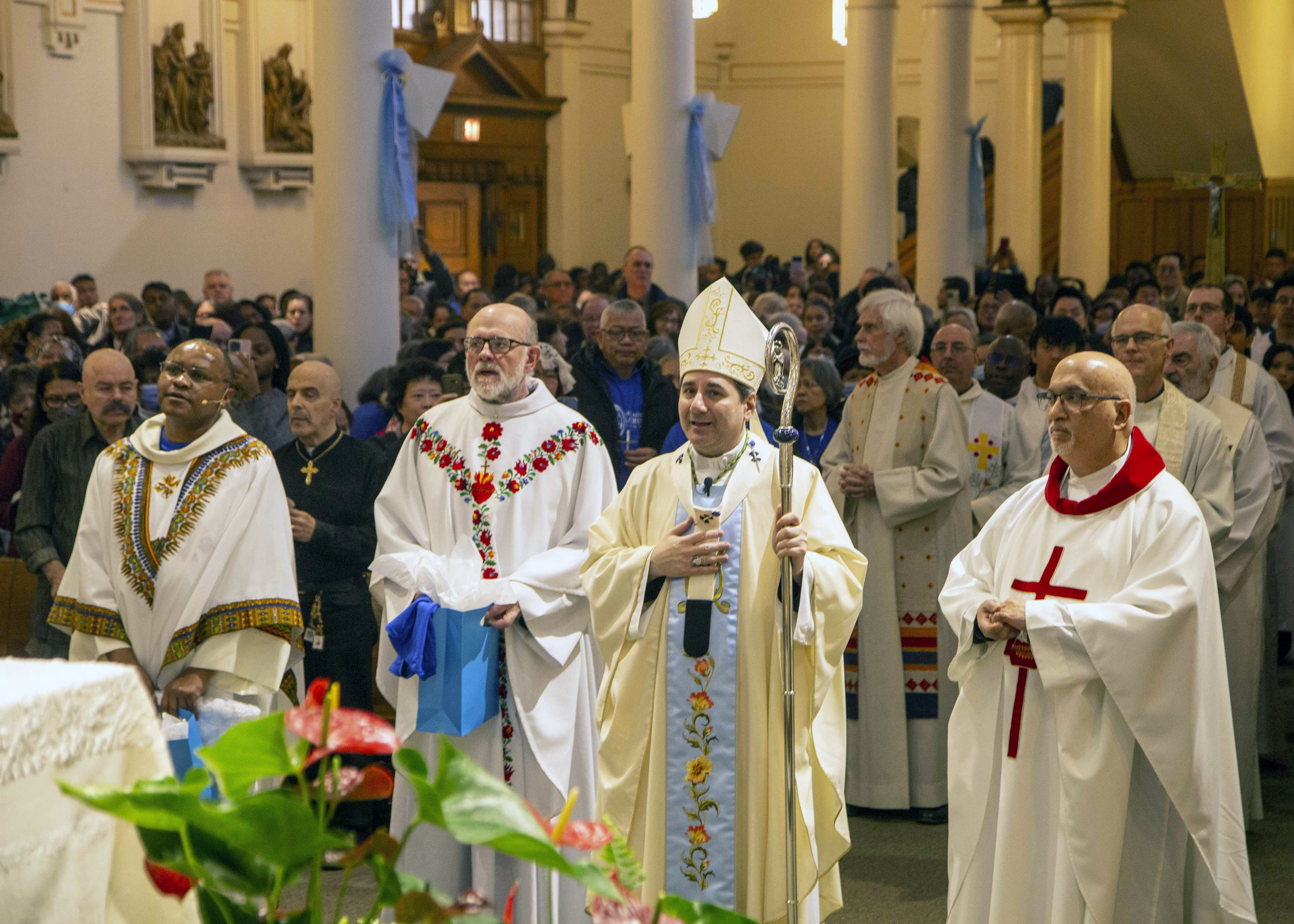 Archbishop Leo Visits Our Lady of Lourdes Parish