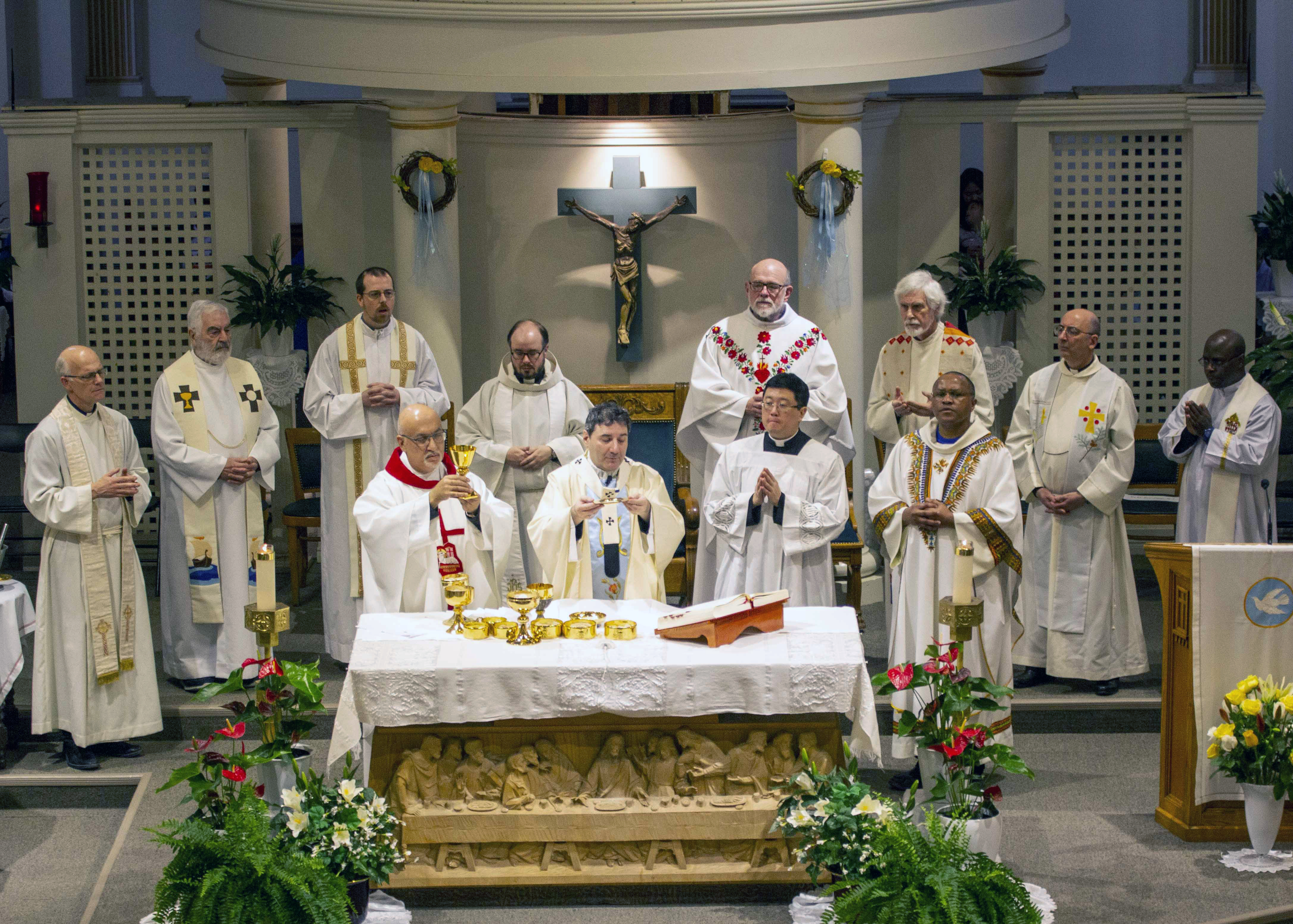 Archbishop Leo Visits Our Lady of Lourdes Parish