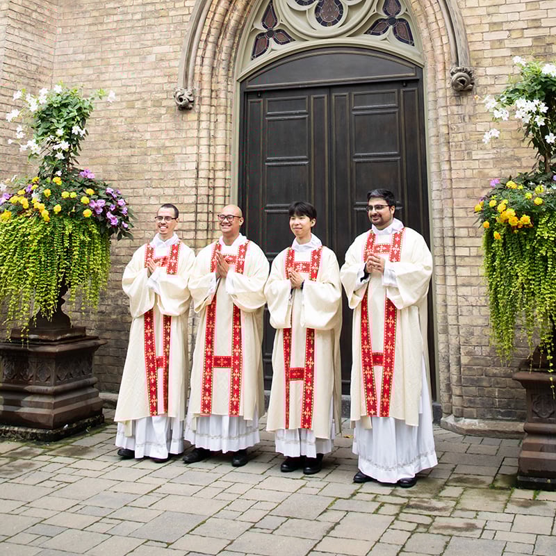 Four Men Ordained to the Transitional Diaconate