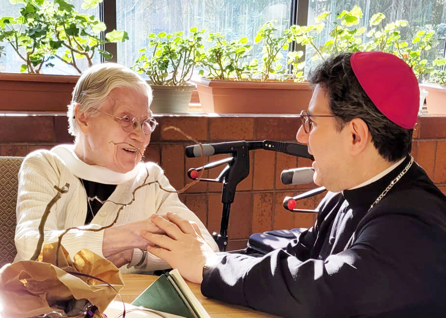 Archbishop Leo Visits the Felician Sisters