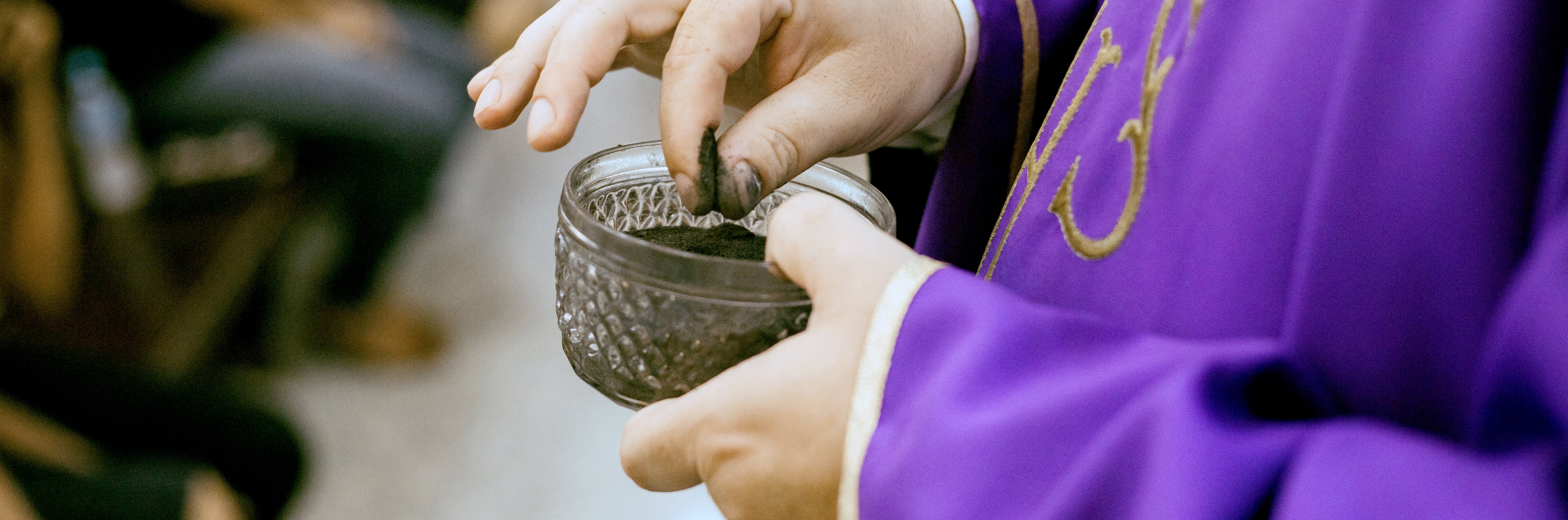 Banner for Ash Wednesday