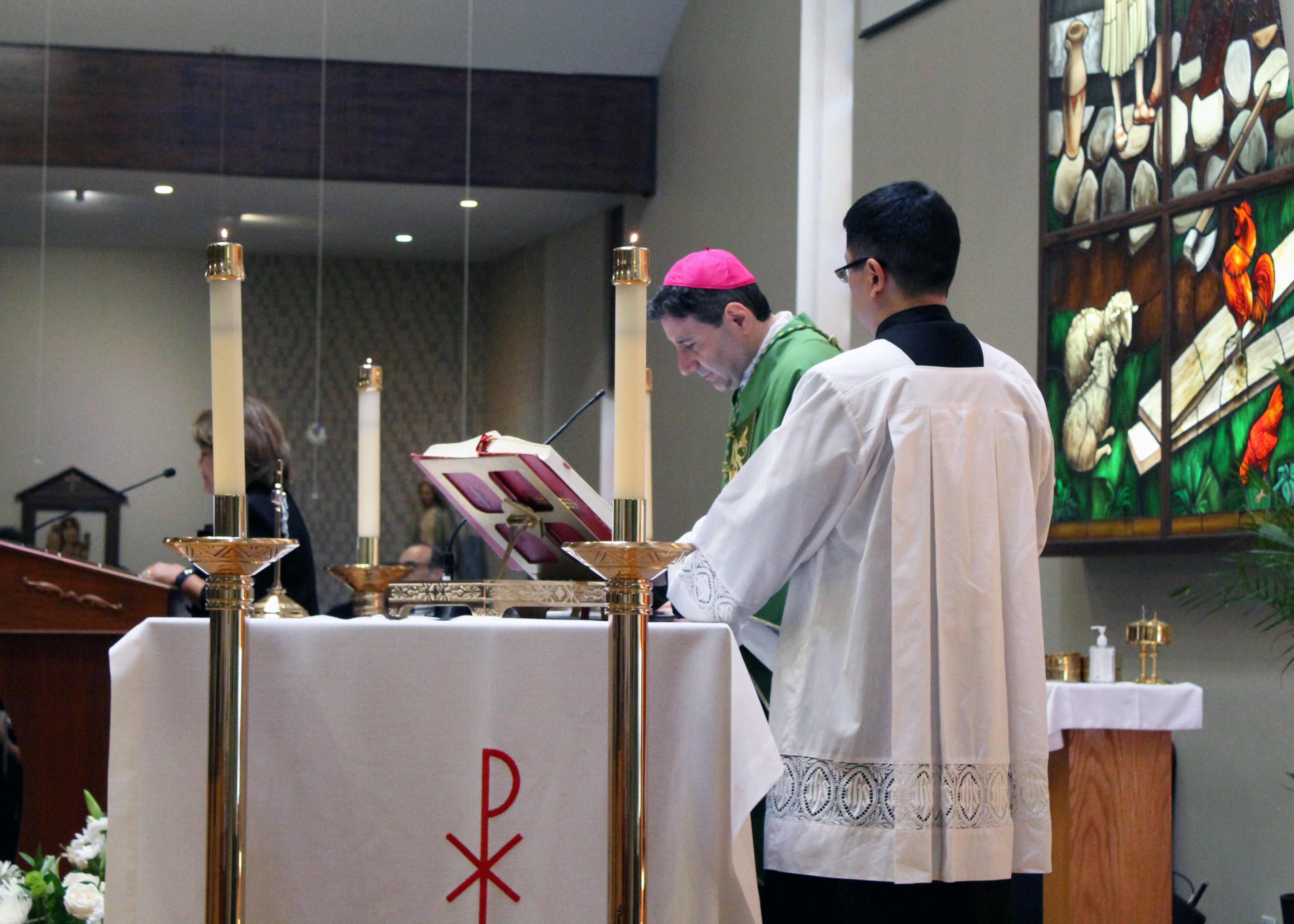 Archbishop Leo at Mass