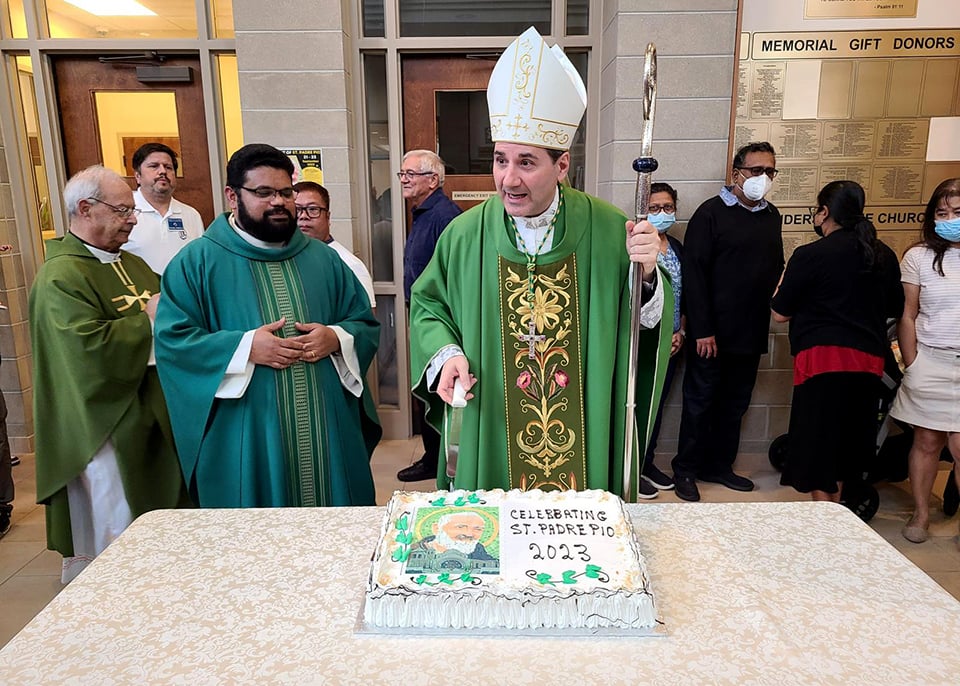 Archbishop Leo at St. Padre Pio