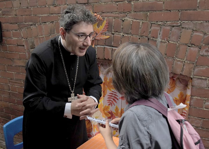 Archbishop Leo at the Missionaries of Charity