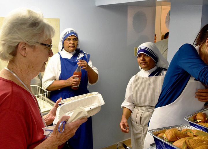 Archbishop Leo at the Missionaries of Charity