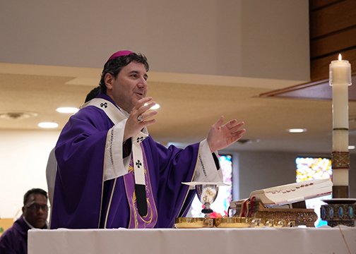 Archbishop Leo at St. Patrick Parish in Markham