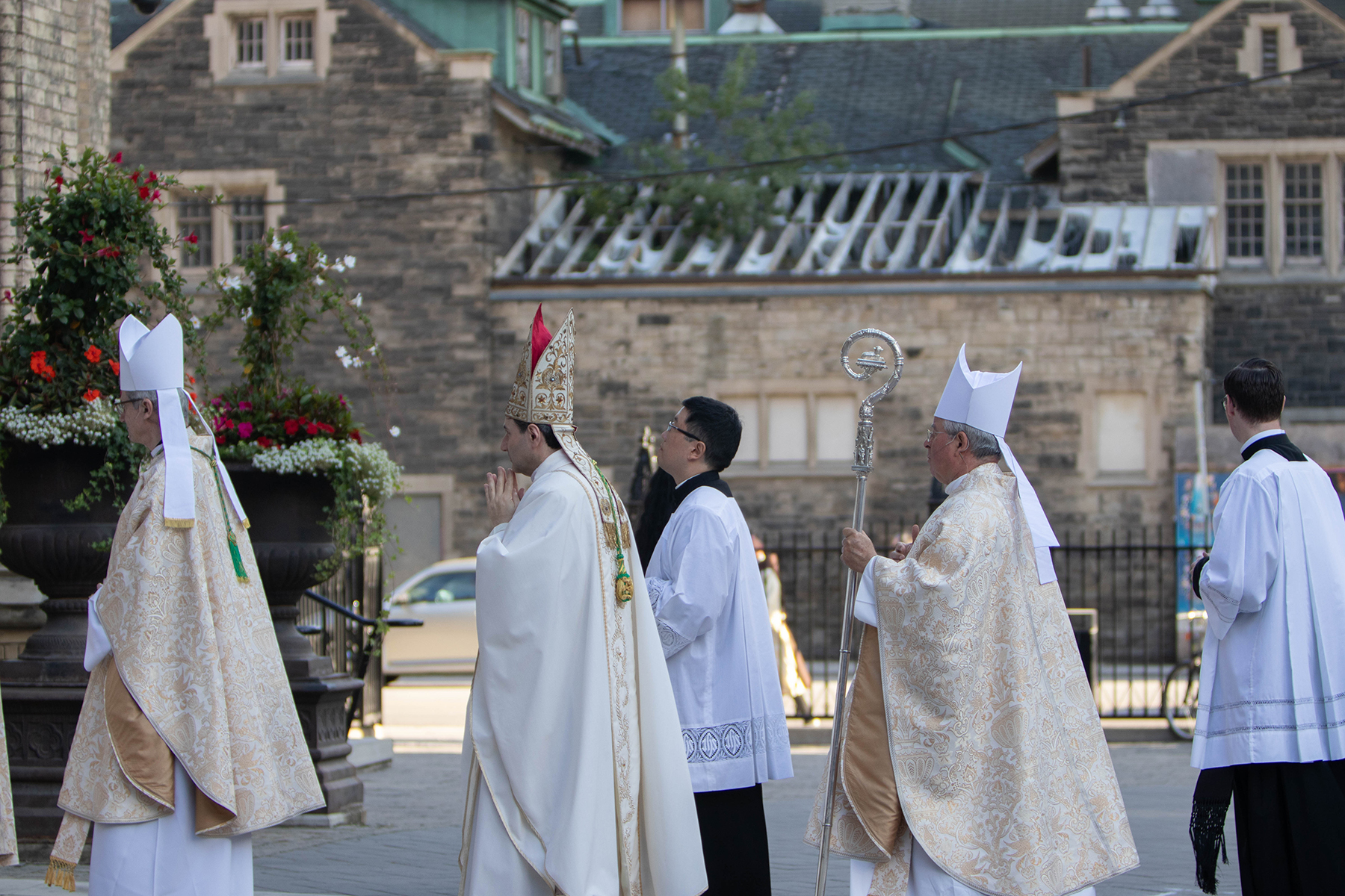 Archbishop Leo Entering Cathedral