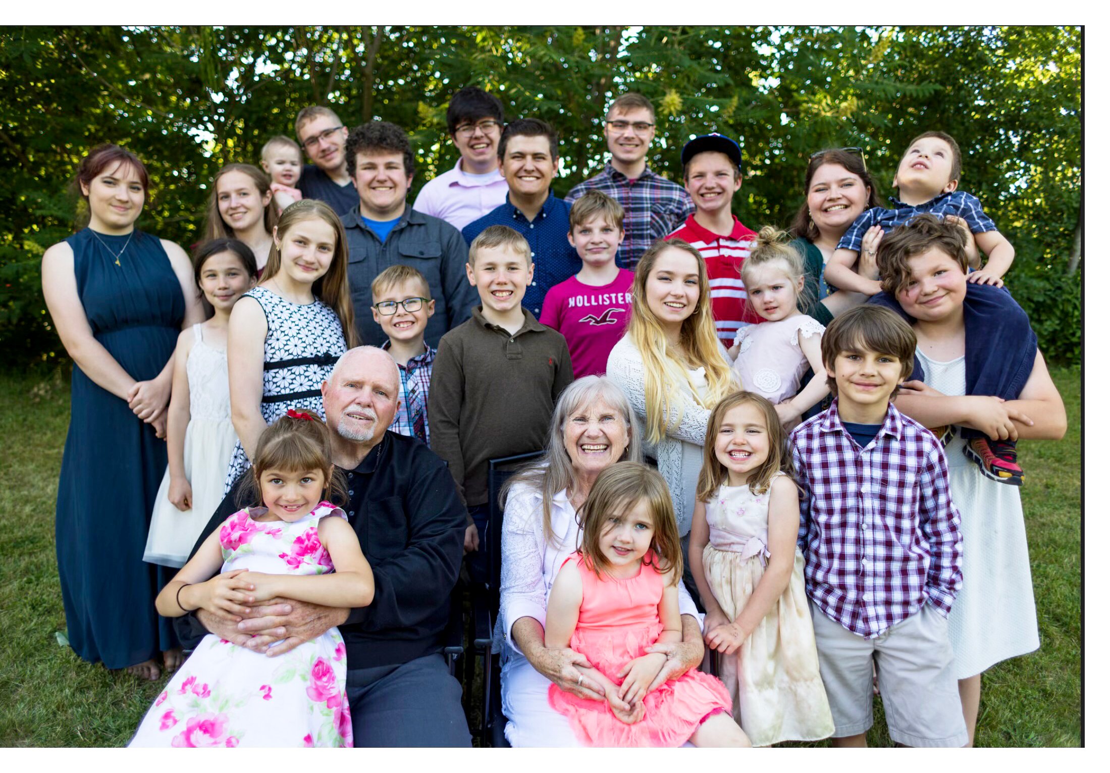 Grandkids with their Grandparents