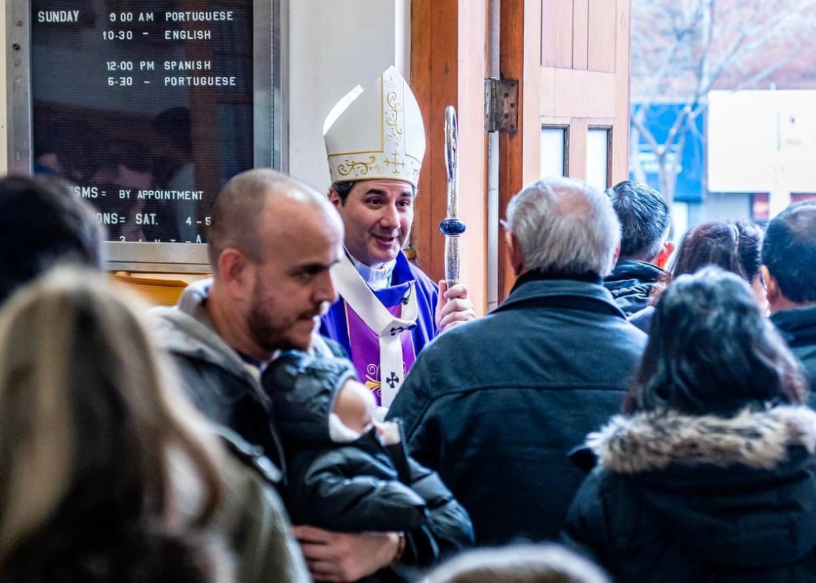 Archbishop Leo at St. Anthony