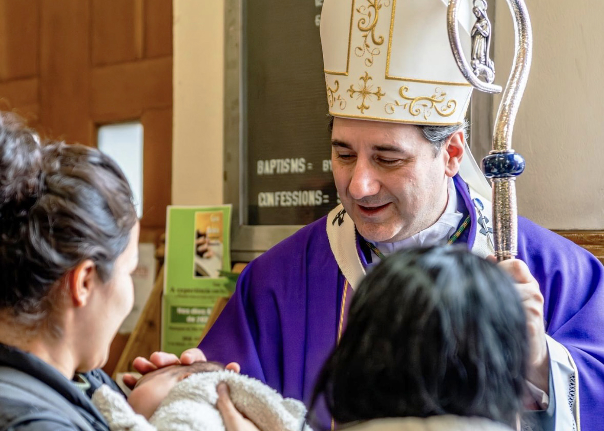 Archbishop Leo at St. Anthony