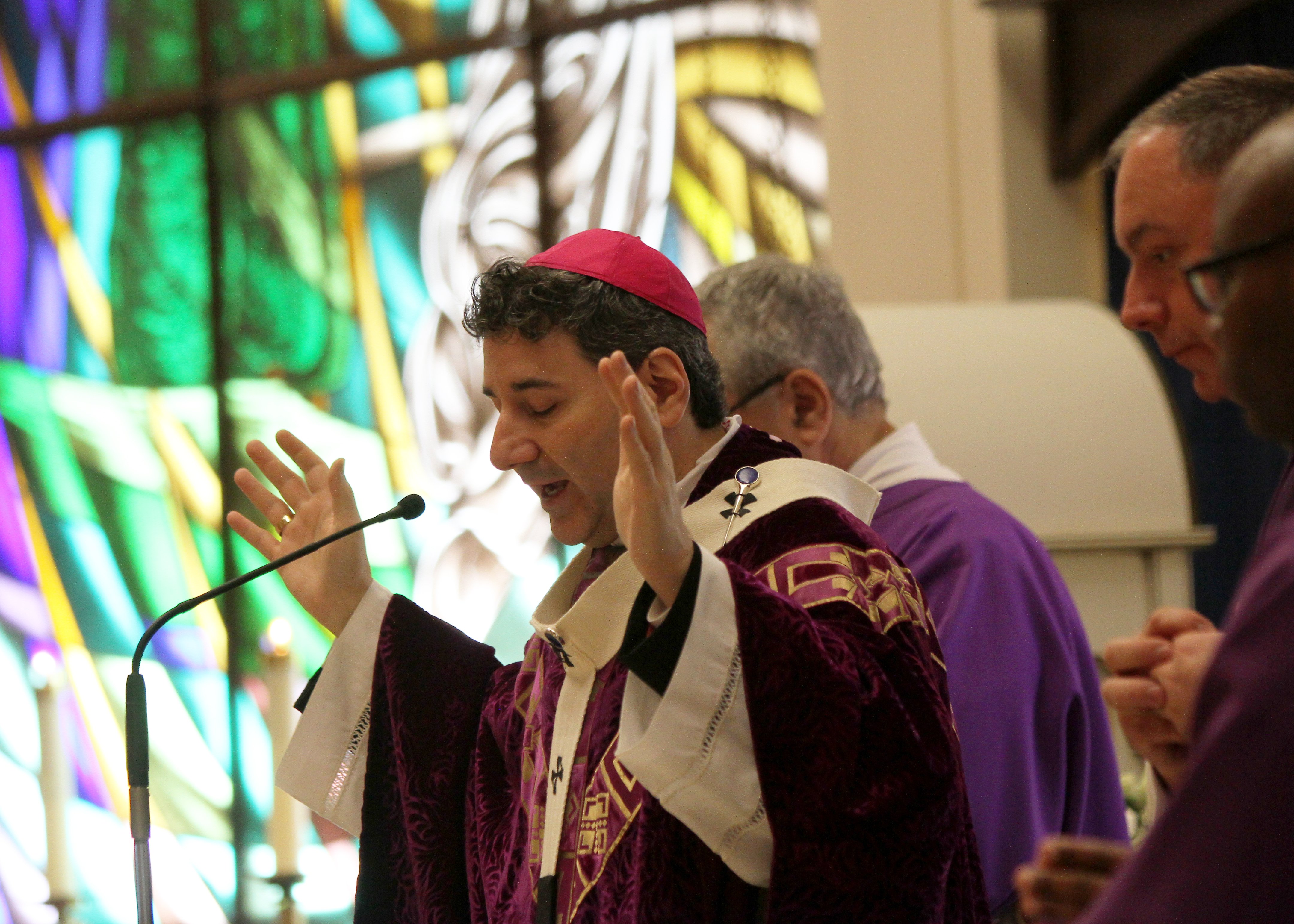 Archbishop Leo at St. Mary