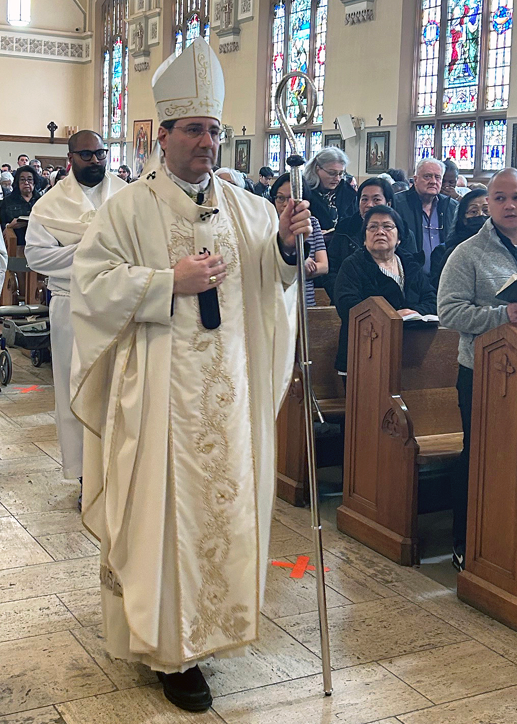 Archbishop Leo visits St. Peter's Parish