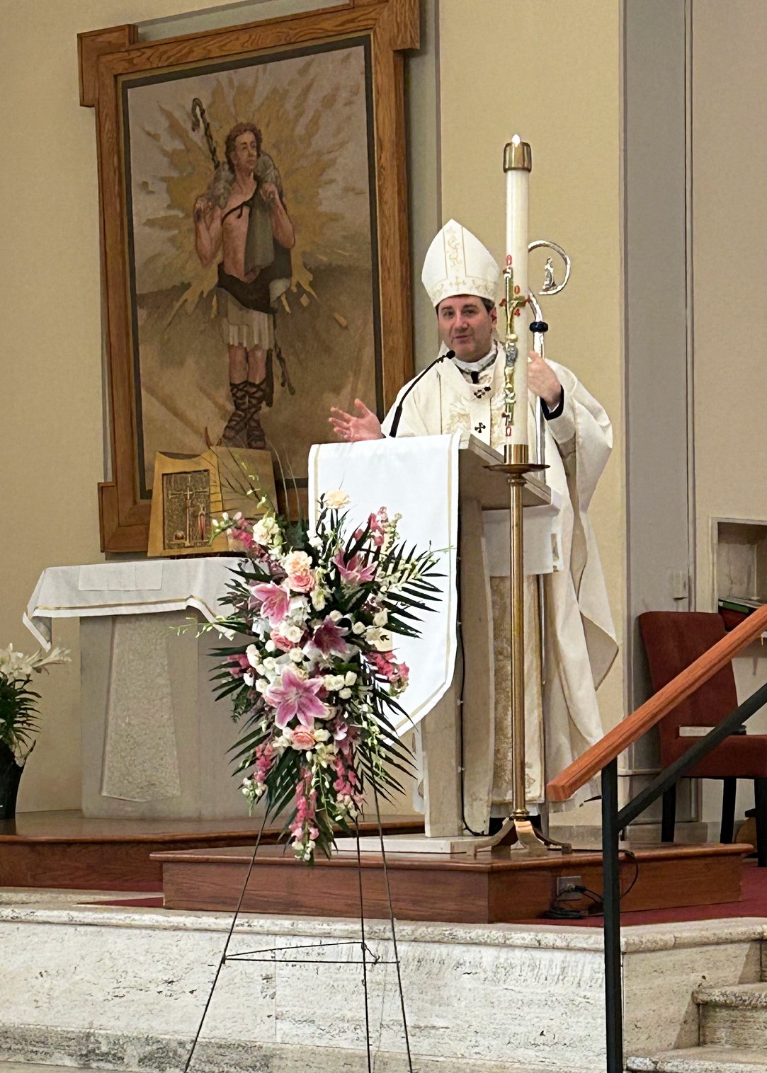 Archbishop Leo visits St. Peter's Parish