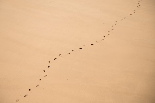 Footprints in Sand