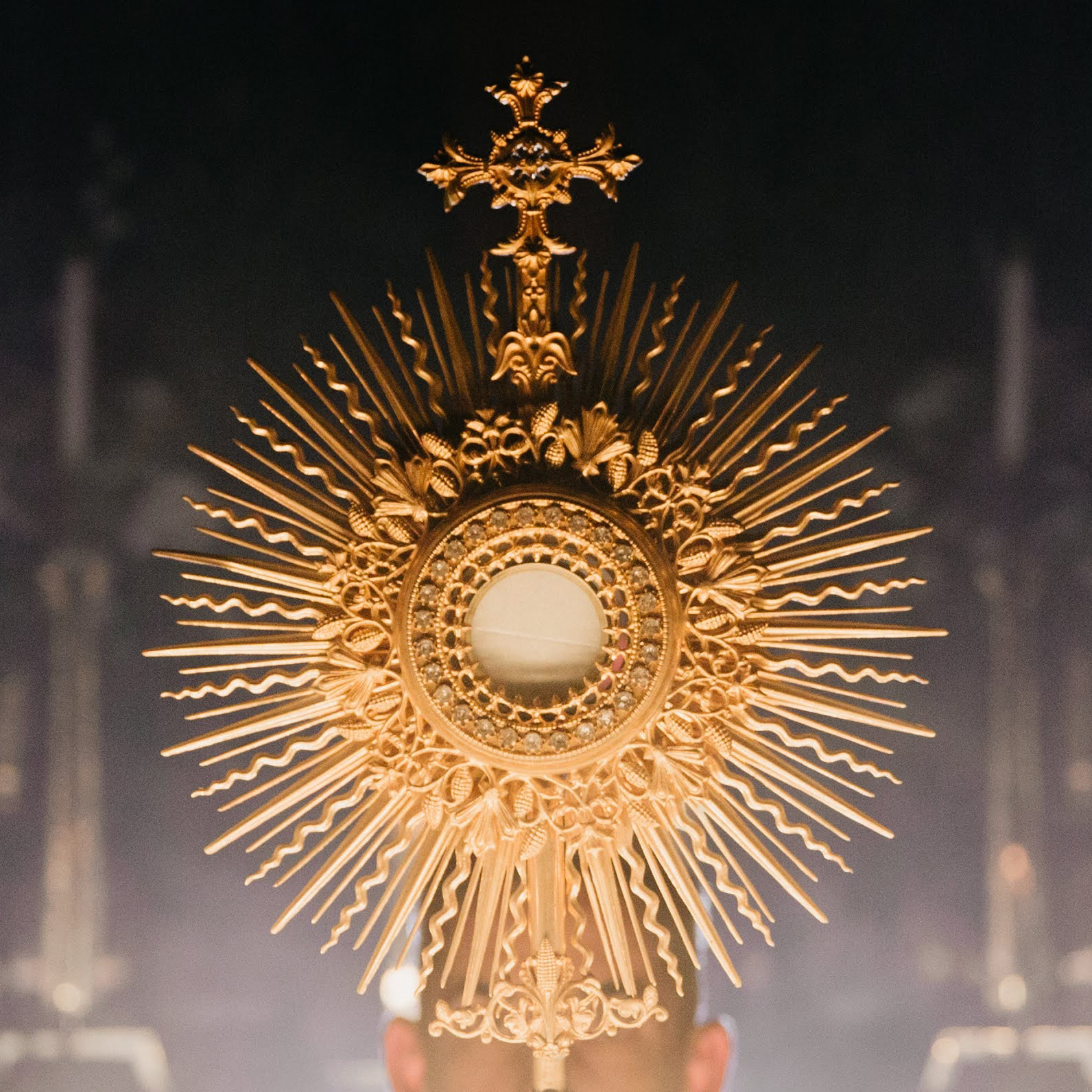 Monstrance Black Background