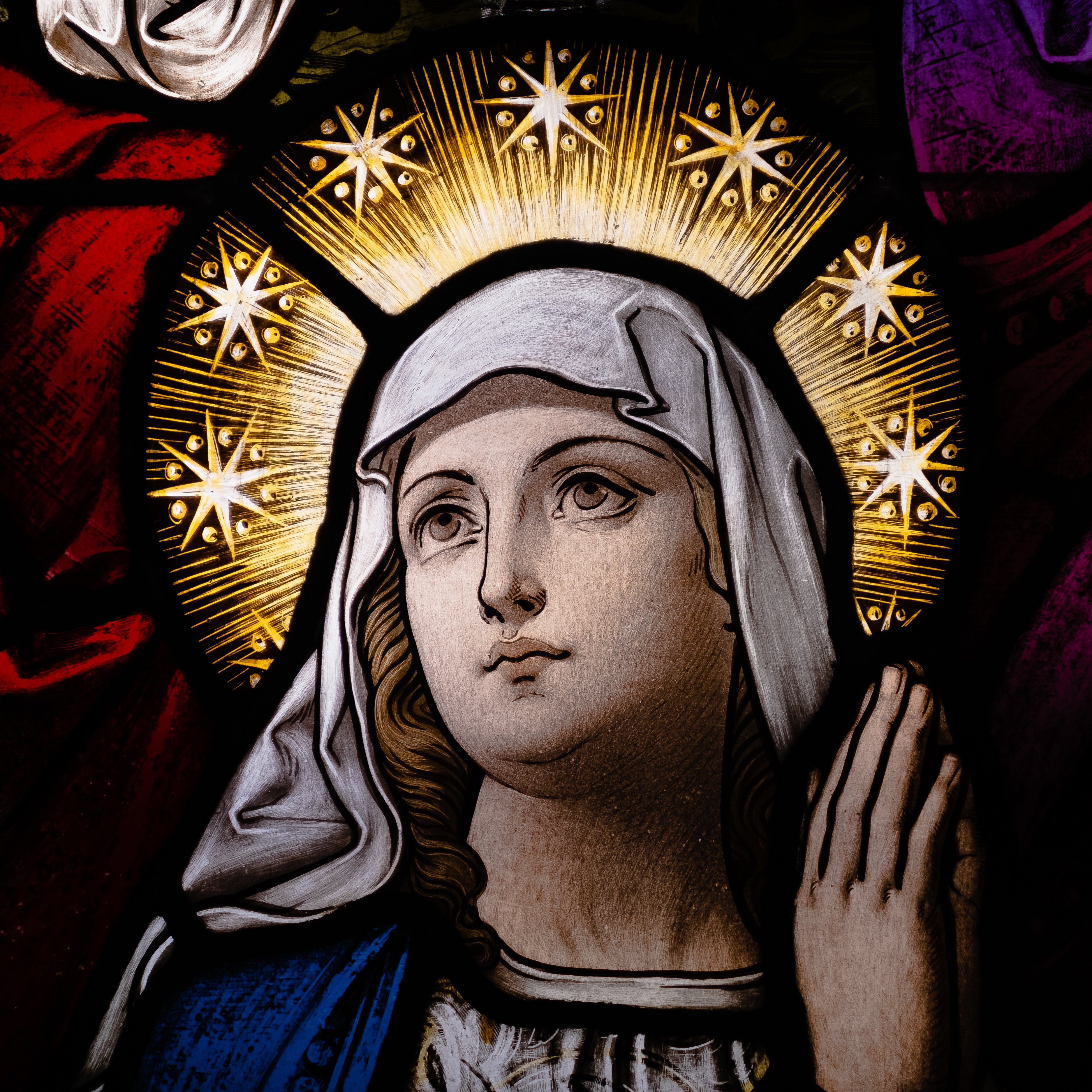 Stained Glass Mary