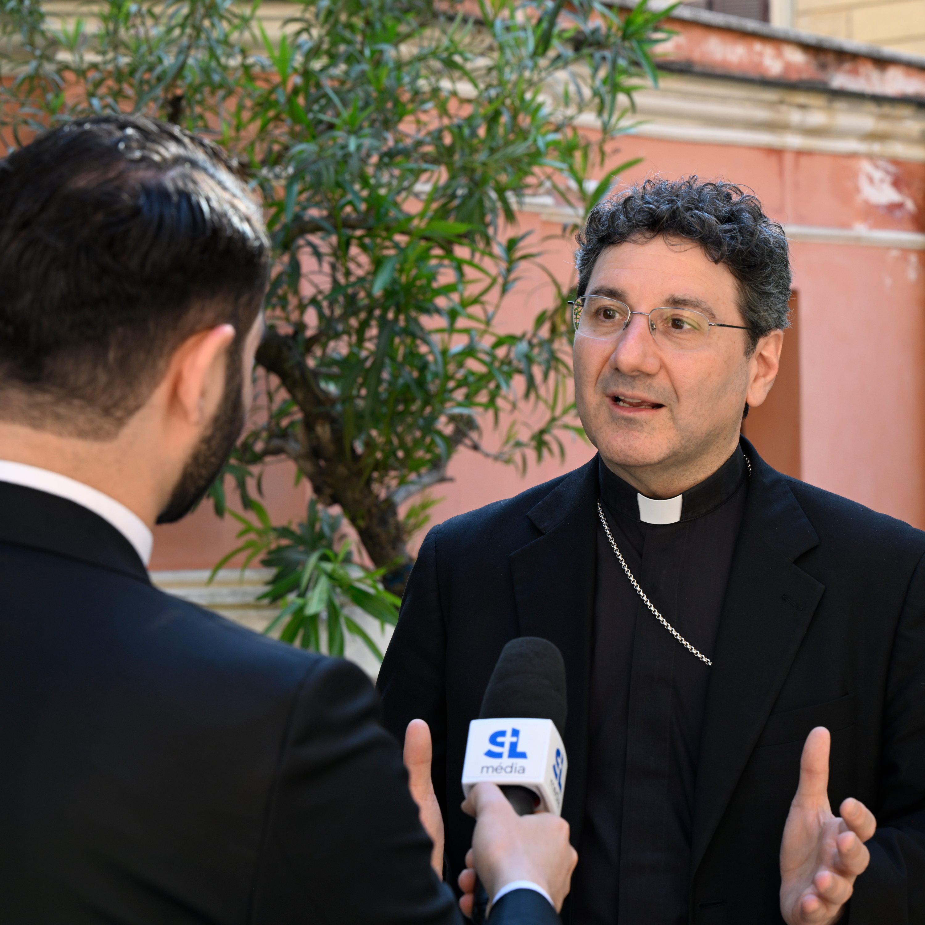 Cardinal Leo w/ Media After Conclave