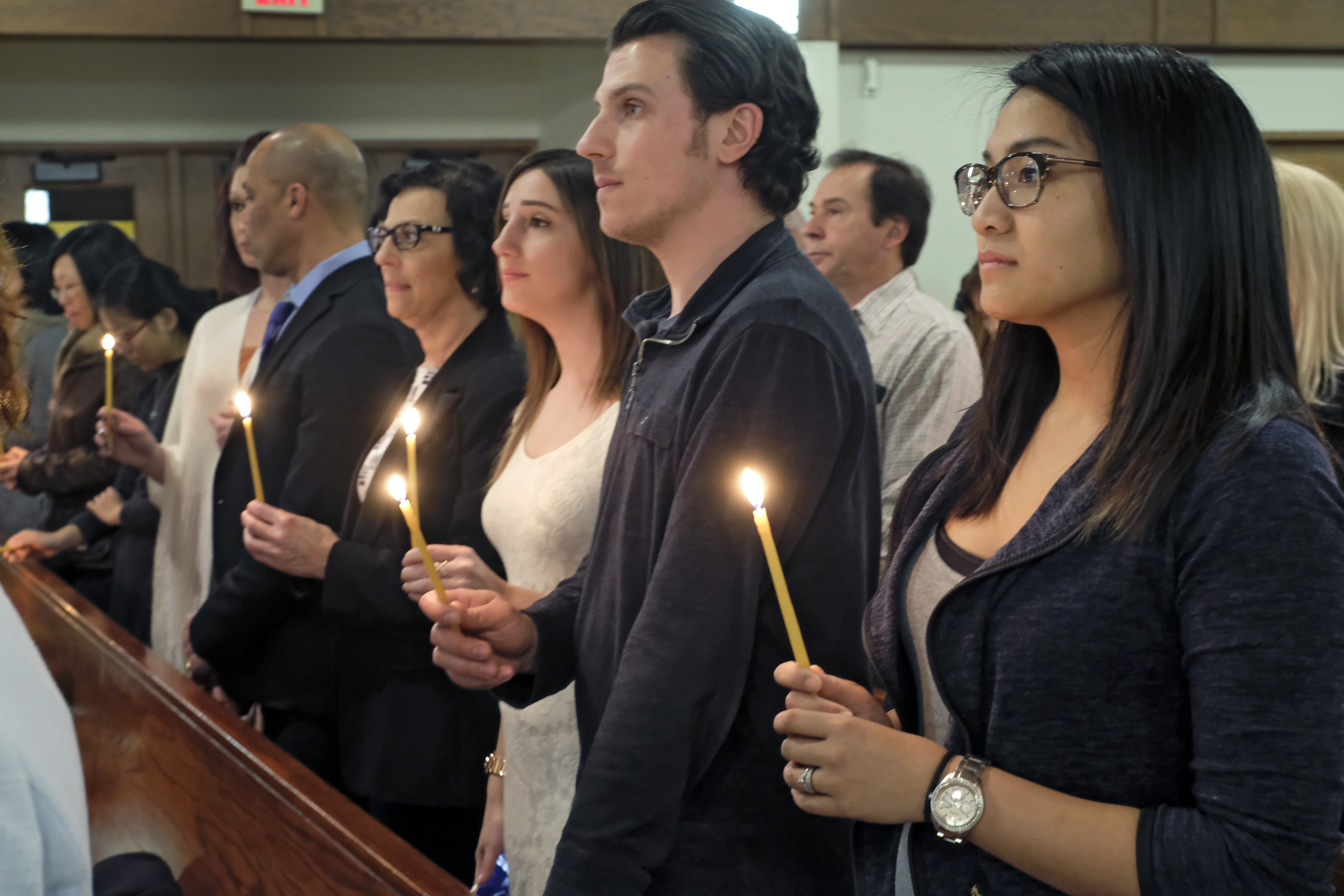 Mass with candles