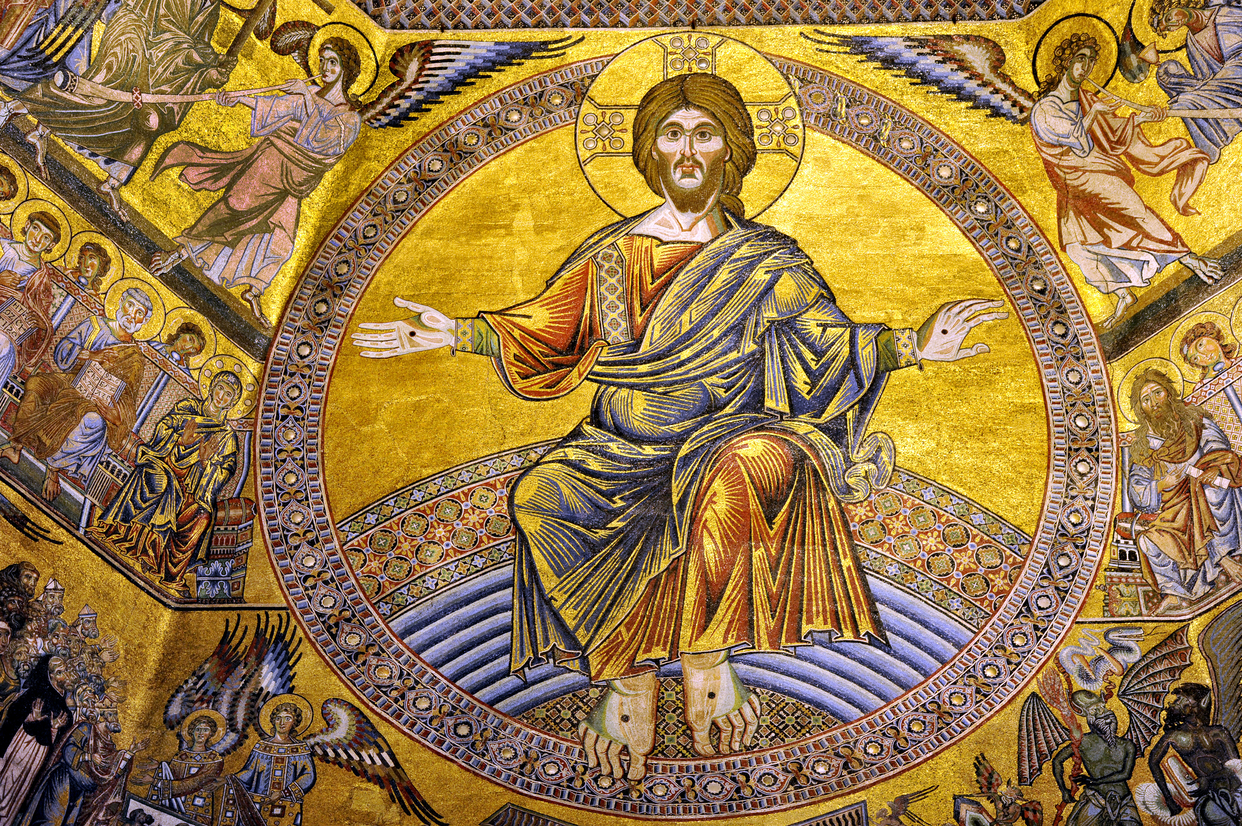 Mosaic with image of Jesus