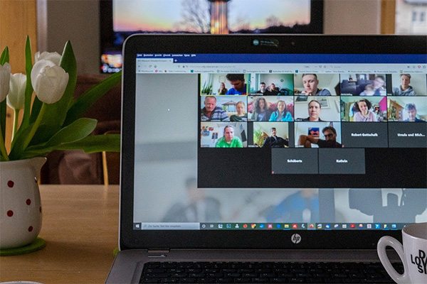 Online meeting screen