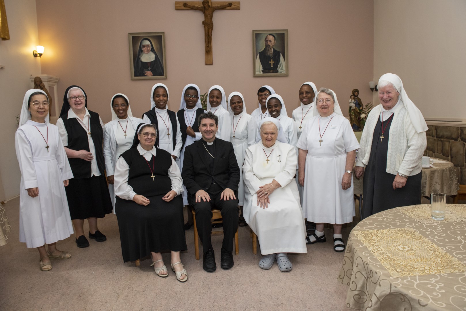 Archbishop Leo Visits St. Bernard’s Residence