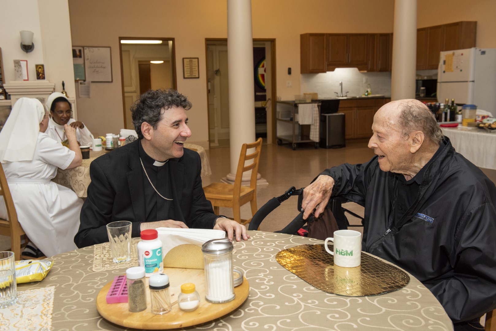 Archbishop Leo Visits St. Bernard’s Residence