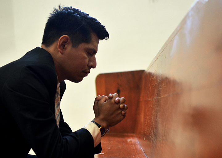 Young Man Praying