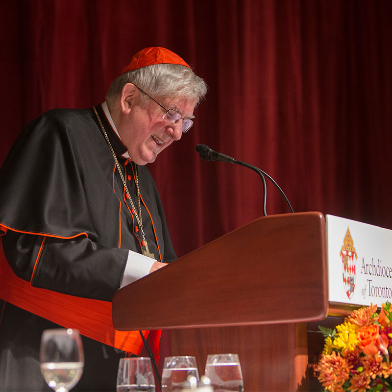 Cardinal Collins at Cardinal's Dinner