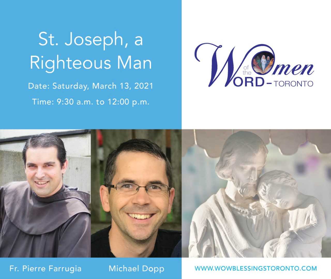 Women of the Word  event on "St. Joseph, a Righteous Man"