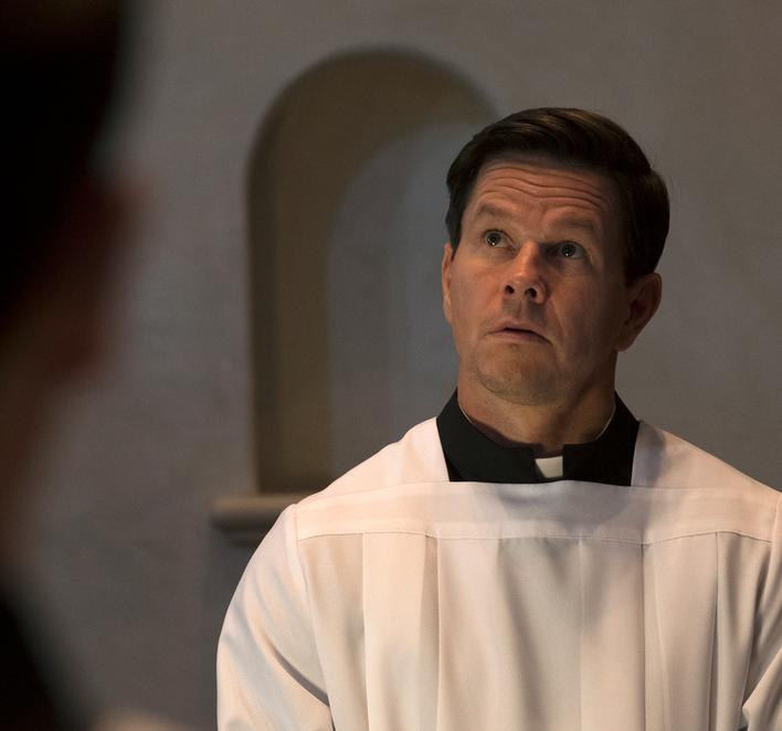 Image of Fr. Stuart Long played by Mark Wahlberg