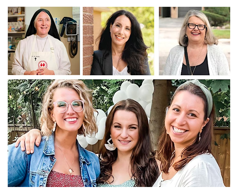 Photos of various Catholic women