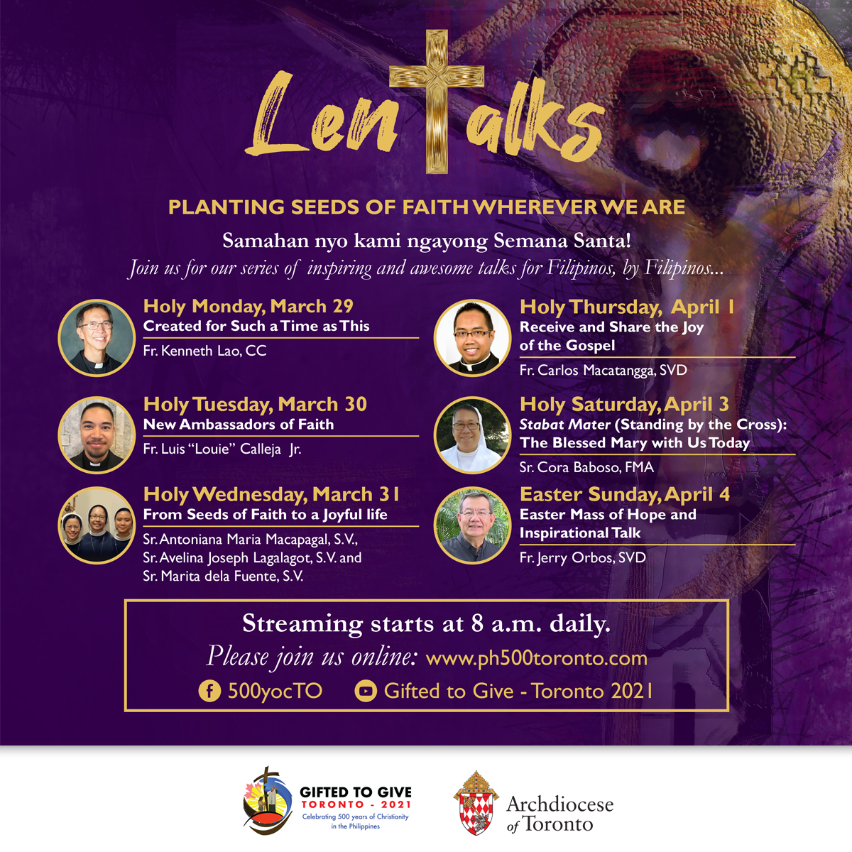 Promo graphic for LENTalks