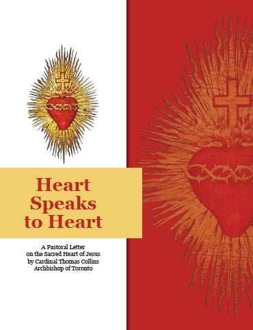 The cover page of Cardinal Thomas Collins' Archbishop of Toronto's pastoral letter on the Sacred Heart of Jesus