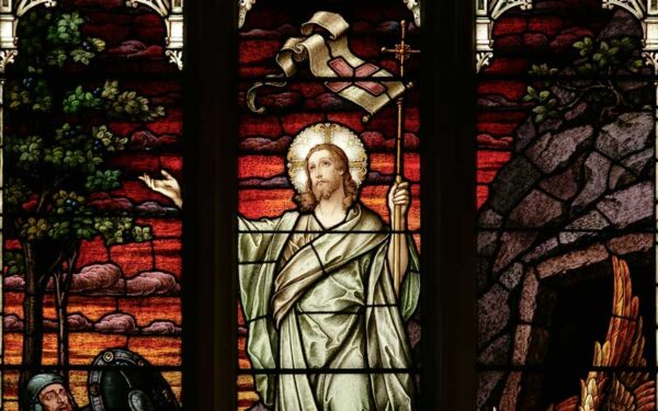 Easter Window at St. Michael's Cathedral Basilica