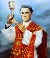 Fr. McGivney with chalice