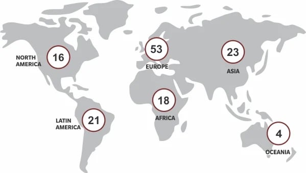Map of Cardinals