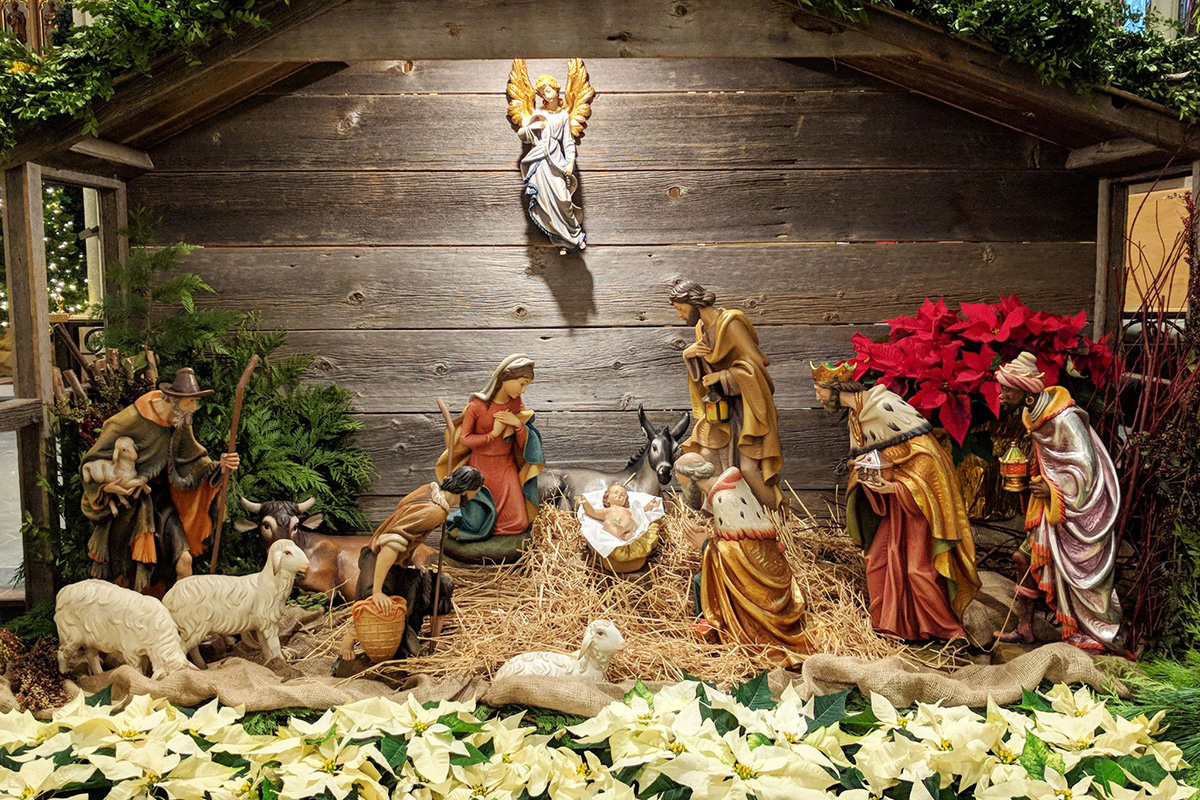 Nativity scene at St. Michael's Cathedral Basilica