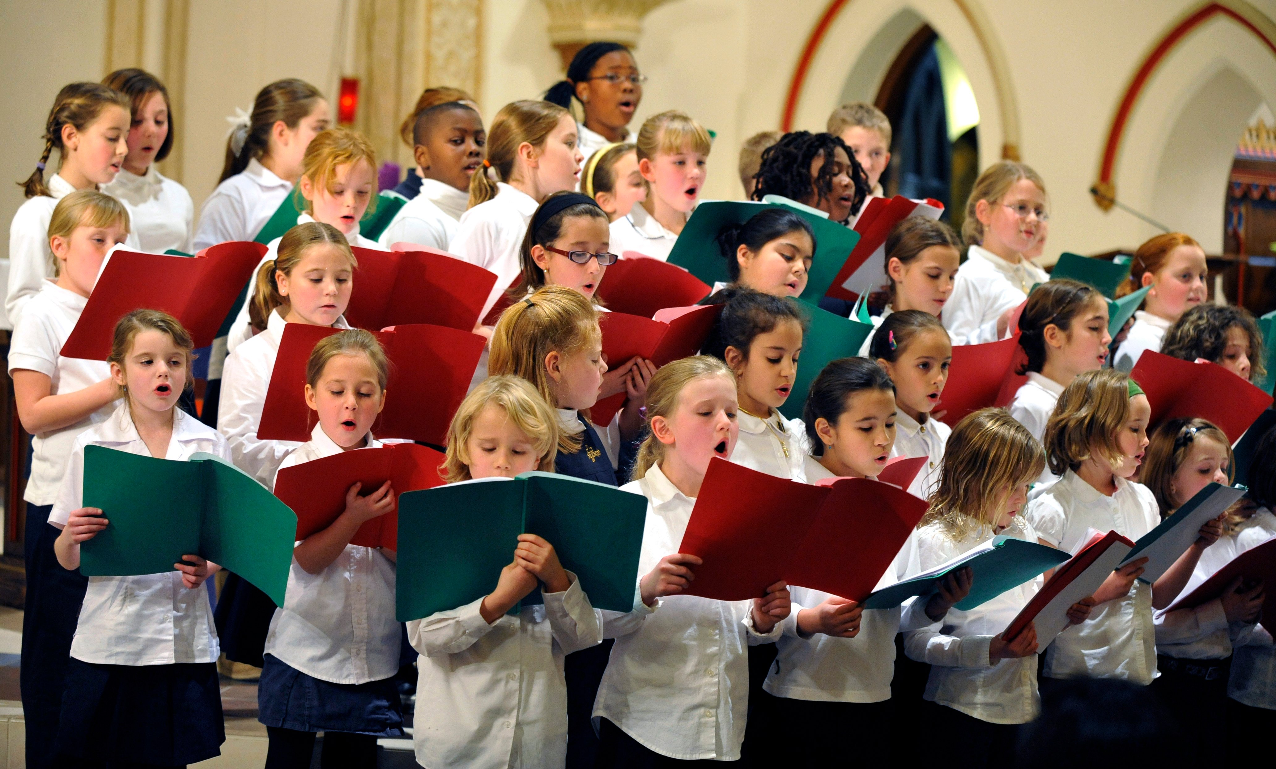 Choir singing