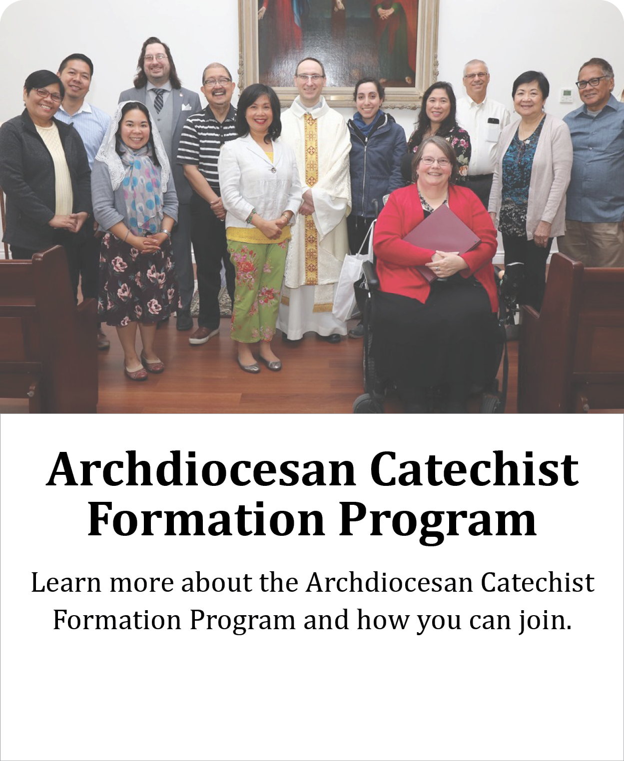 Archdiocesan Catechist Formation Program