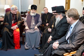 Cardinal Collins with Catholic, Orthodox Leaders and Rabbis