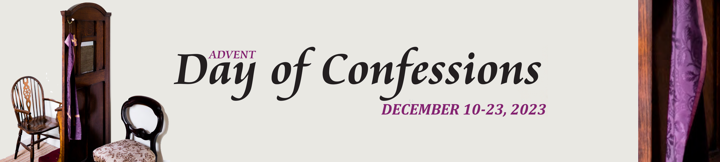 Day of Confessions for Advent 2023