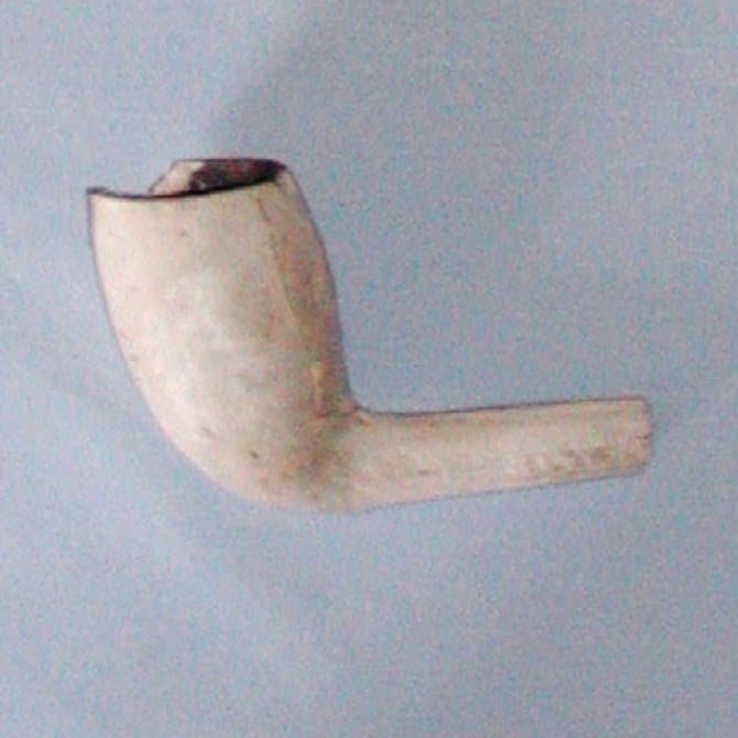 White clay pipe bowl