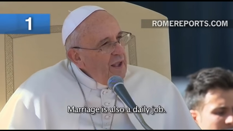 Video: Pope Francis’ tips to make a marriage work