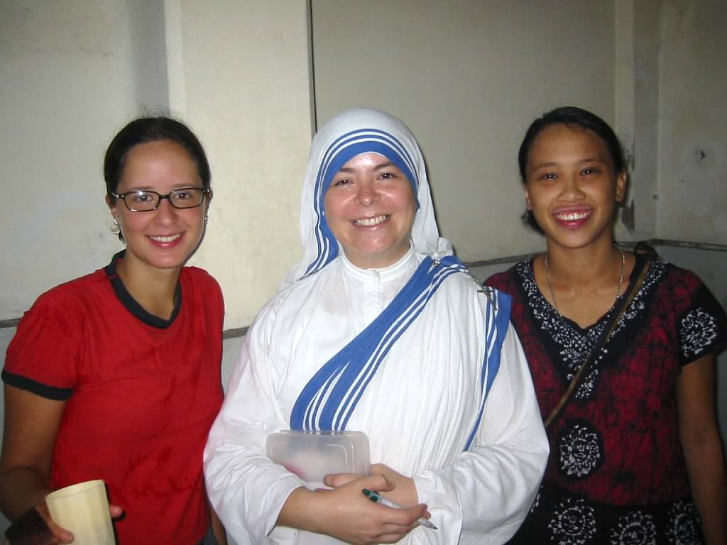 Jacqueline Nivet in India with the Missionaries of Charity
