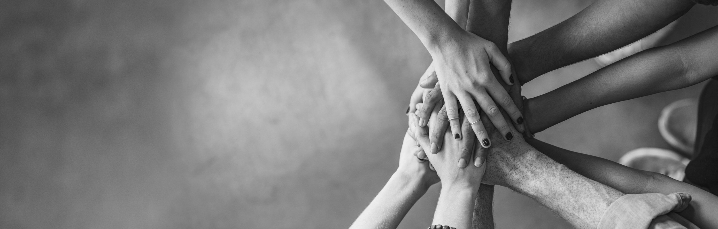 Group of hands together