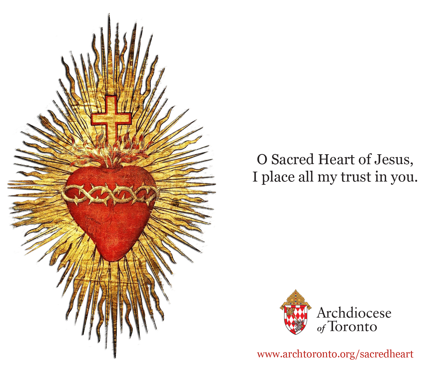 O Sacred Heart of Jesus, I place all my trust in you.