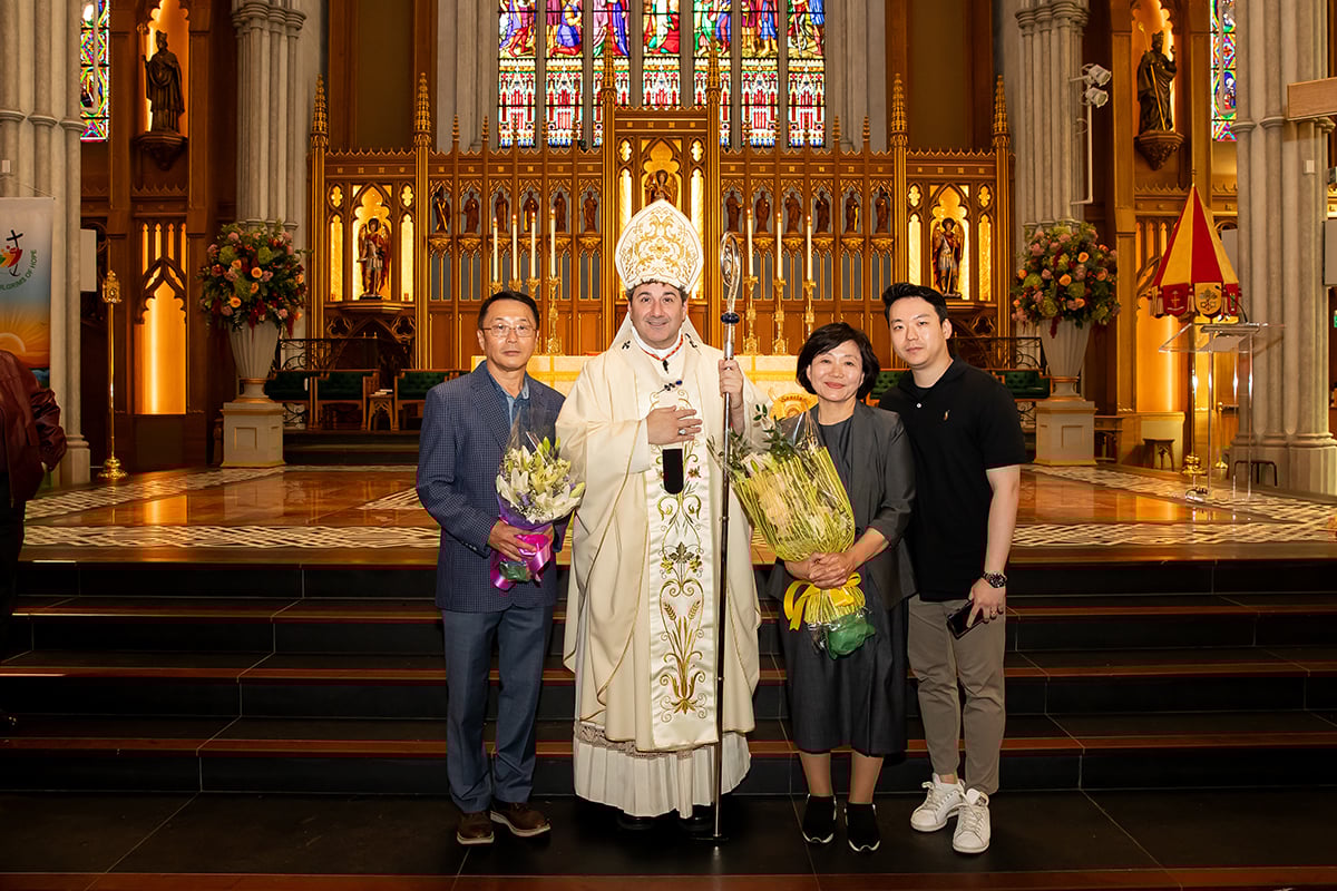 Heung-Sook Therese Park pictured with her family Heung-Sook Therese Park pictured with her family
